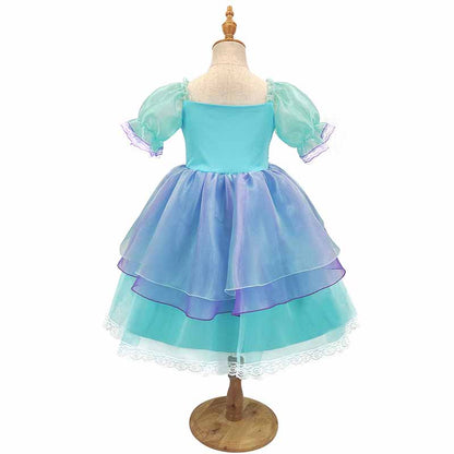 Little Girl Mermaid Dress Tutu Cosplay Party Dress