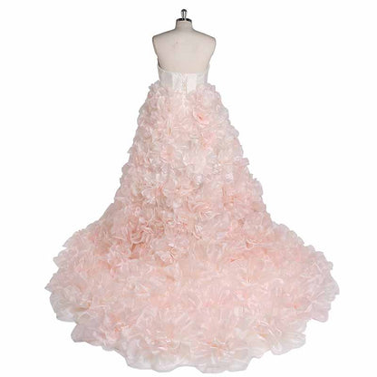 Maternity Mesh Flower Maternity Dress Split Front Gown