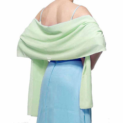 Chiffon Shawls Scarves Wraps for Bridal Wedding Party Evening Dress