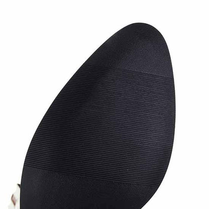 Women Cowboy Boots Black Studded Western Boots