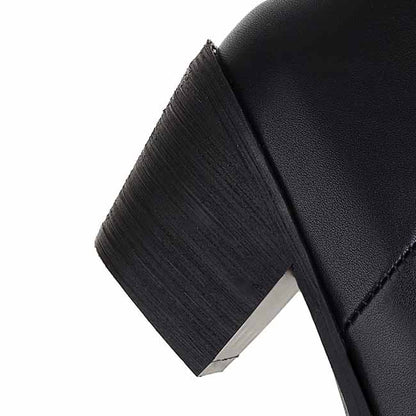 Women Cowboy Boots Black Studded Western Boots