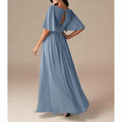 Women's Elegant V-Neck Formal Evening Dresses Bridesmaid dress