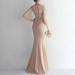 Mermaid Prom Dresses Lace Appliques Removable Train main image 1