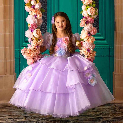 Girls' Special Occasion Dress Purple Princess Dresses for Kids