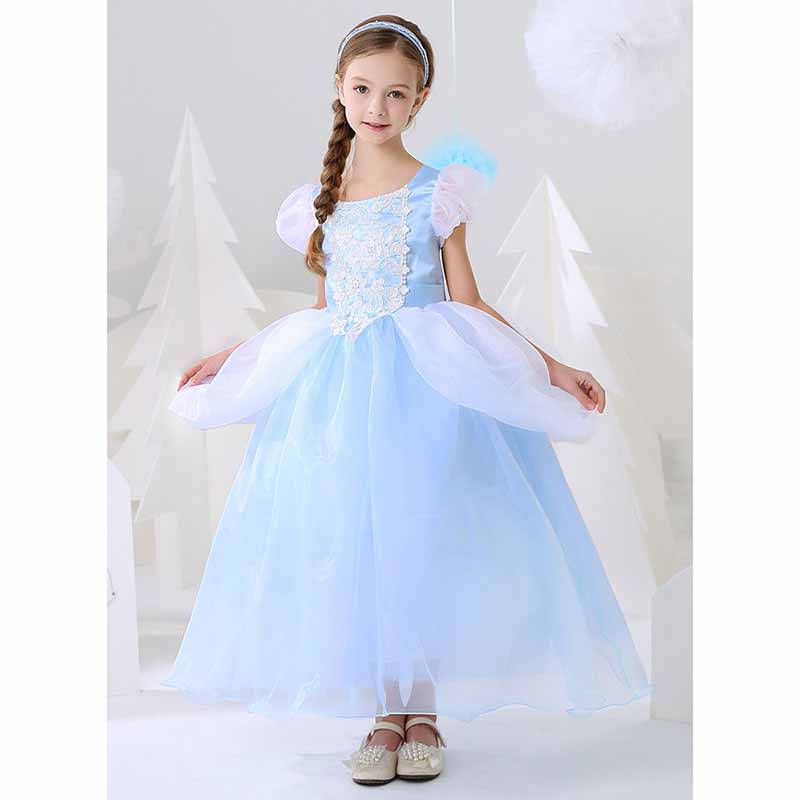 Little Girl Cinderela Princess Dress Halloween Gala Prom