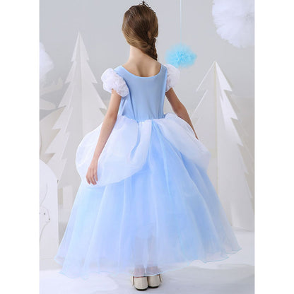 Little Girl Cinderela Princess Dress Halloween Gala Prom