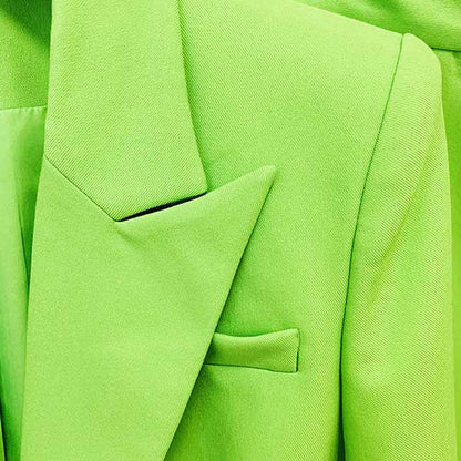 Women Suits 2 Piece Mint Green One Button Blazer With Flare Pants Suit