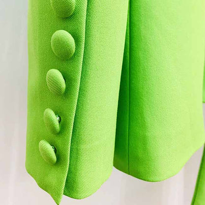 Women Suits 2 Piece Mint Green One Button Blazer With Flare Pants Suit