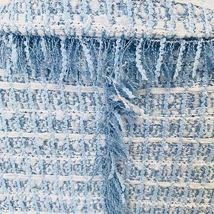 Women's Tweed Coat Double-Breasted Blazer Jacket