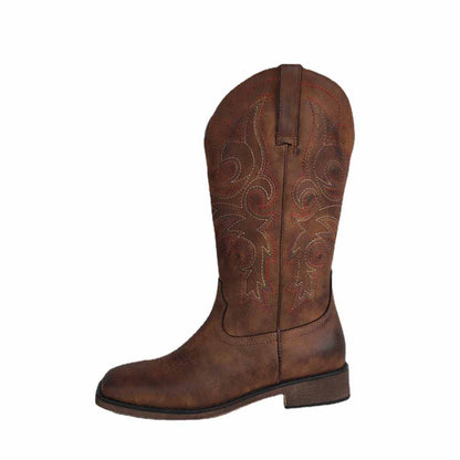 Women West Cowgirl Boots Embroidered Cowboy Boot