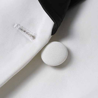 Women's 2 Piece Suit White Wedding Set Slim Fit Blazer Pants Suit