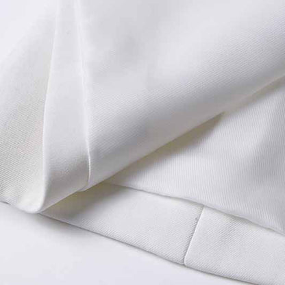 Women's 2 Piece Suit White Wedding Set Slim Fit Blazer Pants Suit