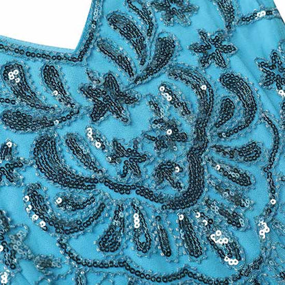 Kid's Fringed Flapper Dress Costume Sequin Short Gala Dress