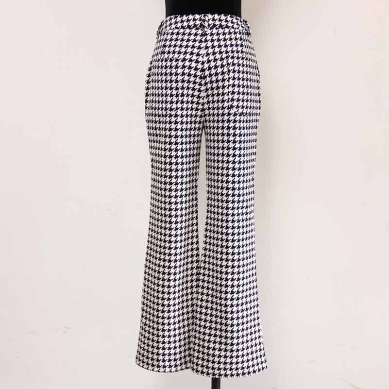 Womes Houndstooth Flared Pants