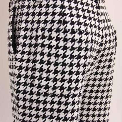 Womes Houndstooth Flared Pants