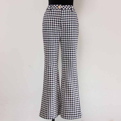 Womes Houndstooth Flared Pants