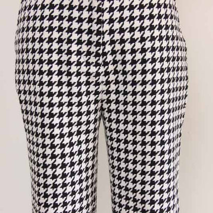 Womes Houndstooth Flared Pants