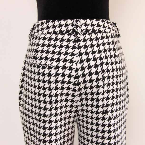 Womes Houndstooth Flared Pants