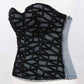 Corset Bustier Crop Top Blouse Lace Up Strapless Bra Camisole