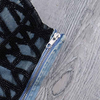 Corset Bustier Crop Top Blouse Lace Up Strapless Bra Camisole