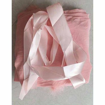 Womens Feather Tulle Robe Long Lingerie Maternity Dressing Gown Puffy Nightgown