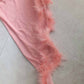 Womens Feather Tulle Robe Long Lingerie Bridal Dressing Gown Puffy Nightgown Photoshoot
