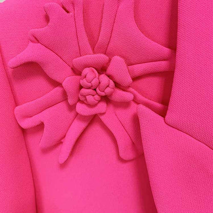 Women Crepe Couture Applique Jacket Fashion Coat