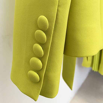 Women's Applegreen Lace-Up 2 Piece Bell-bottomed Pantsuit