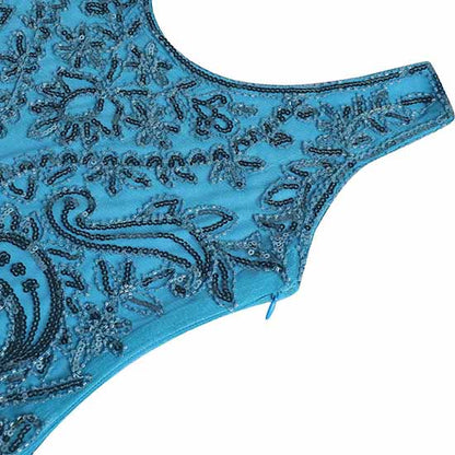 Kid's Fringed Flapper Dress Sequin Short Prom Dress