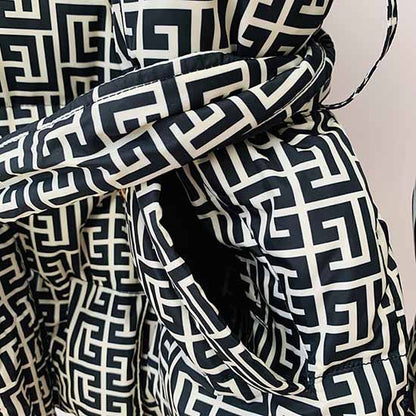 Women's Down Coat Winter Jacket Outwear Lace up Warm Coat