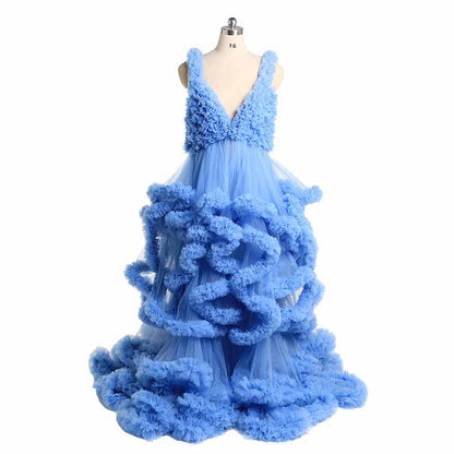 Long pleated dresses ladies custom maternity dresses