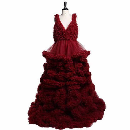 Long pleated dresses ladies custom maternity dresses