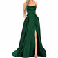 dark green gowns