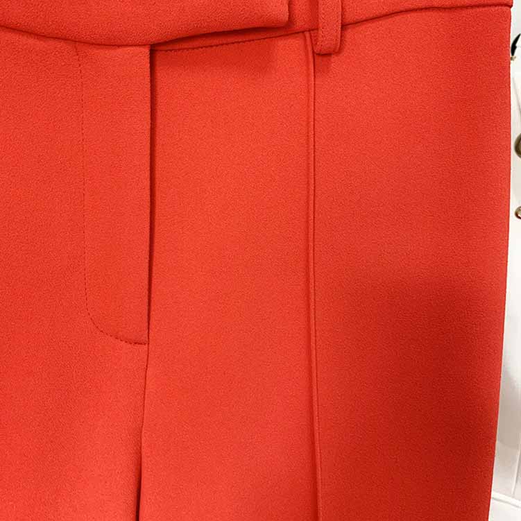 Women's Rust Pantsuit Blazer+High Waisted Flare Pants Suit Wedding Pantsuit