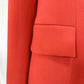 Women's Rust Pantsuit Blazer+High Waisted Flare Pants Suit Wedding Pantsuit