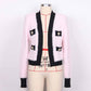 Women Pink Cardigan Sweaters and Vests