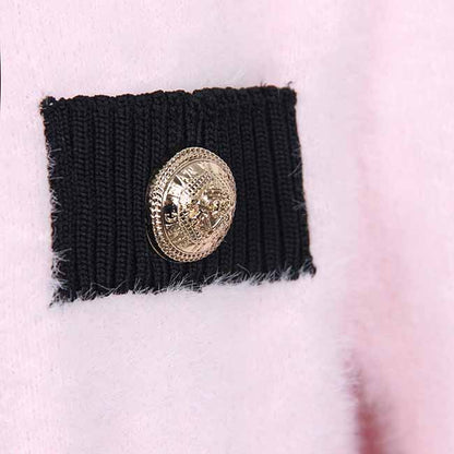 Women Pink Cardigan Sweaters and Vests