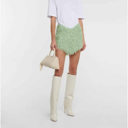 Women pointed toe knee-high boots candy color heeled boot 15 colors