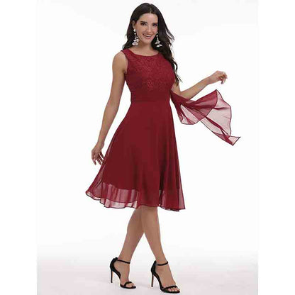 Women's Floral Lace Dresses Cocktail Formal Dress Homecoming Dress for Party