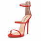 Womens Ankle Strap Stiletto Open Toe Sandals Sexy Triple Strappy High Heels