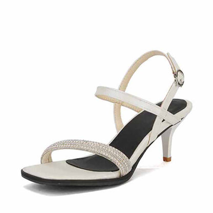 Women's Strappies Low Heel Pump Sandals Heels