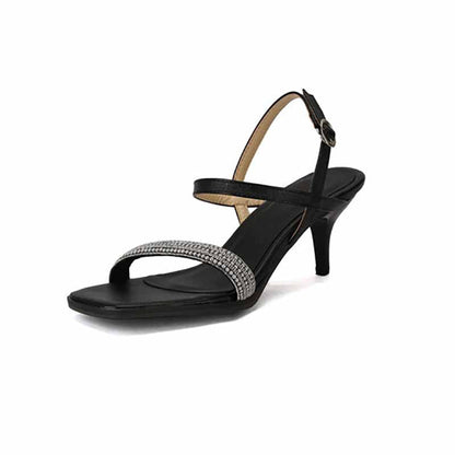 Women's Strappies Low Heel Pump Sandals Heels