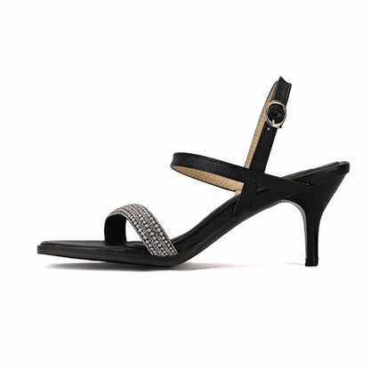 Women's Strappies Low Heel Pump Sandals Heels