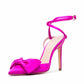 Bow Pointed Toe Ankle Strap Pumps Wedding Bridal Party Stilettos