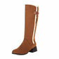 Winter Warm Snow Boots Fur Lined Boots Knee High Riding Boots