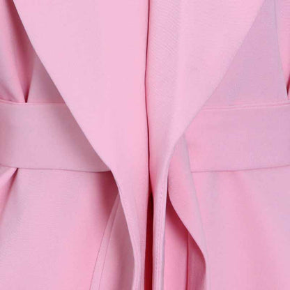 Women's Lace Up Suits High Waisted Two Pieces Pantsuit Colors Black Pink White