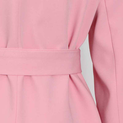 Women's Lace Up Suits High Waisted Two Pieces Pantsuit Colors Black Pink White