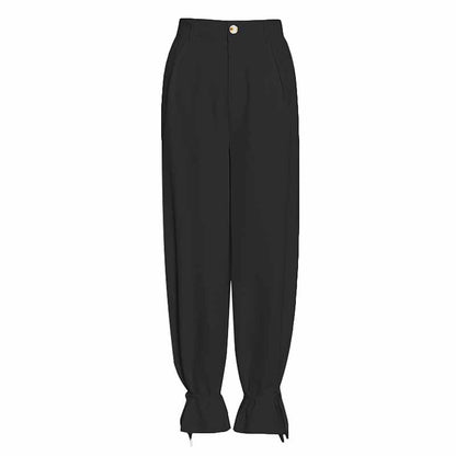 Women's Lace Up Suits High Waisted Two Pieces Pantsuit Colors Black Pink White