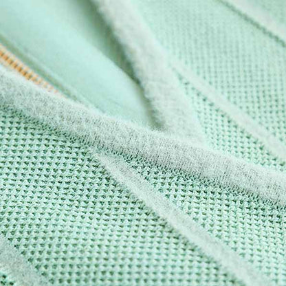 Women mini bodycon dress with sleeves v neck wrap knitted dress