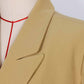 Khaki Oversized  Double Breasted Formal Coat